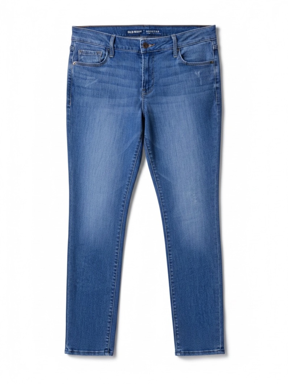 OLD NAVY Rockstar Jeans Cigarette Leg Medium Blue Size 10